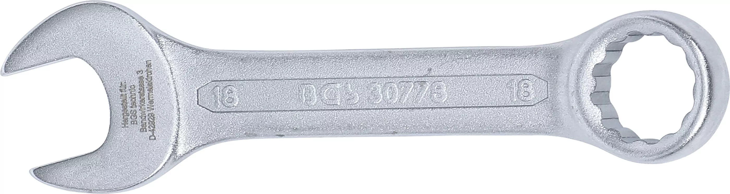 Maul-Ringschlüssel, extra kurz | SW 18 mm