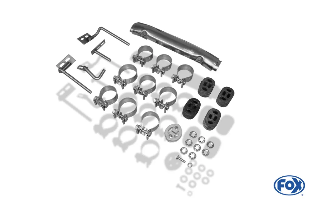 Nissan Navara D40 - 3,0l dCi  Endschalldämpfer Sidepipe, Ausgang rechts und links am Fahrzeug - 2x90 Typ 16 rechts/links