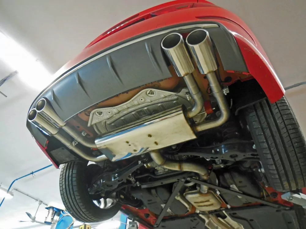 Audi S3 - 8V Stufenheck + Cabrio  Endschalldämpfer Ausgang rechts/links - 2x106x71 Typ 44 rechts/links