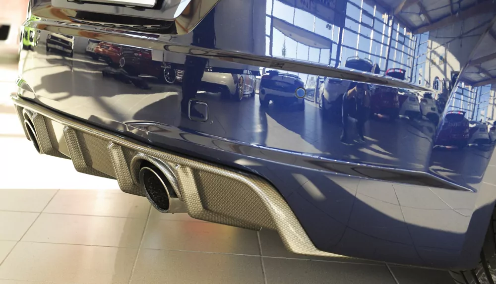 Rieger Heckeinsatz für Audi TT (8J-FV/8S) - Coupé 07.14-08.18 (bis Facelift) carbon optik