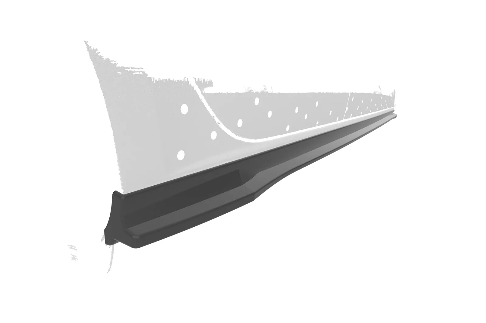 Seitenschweller für Seat Leon 3 (Typ 5F) Cupra/FR SS488 Schwarz Strukturiert