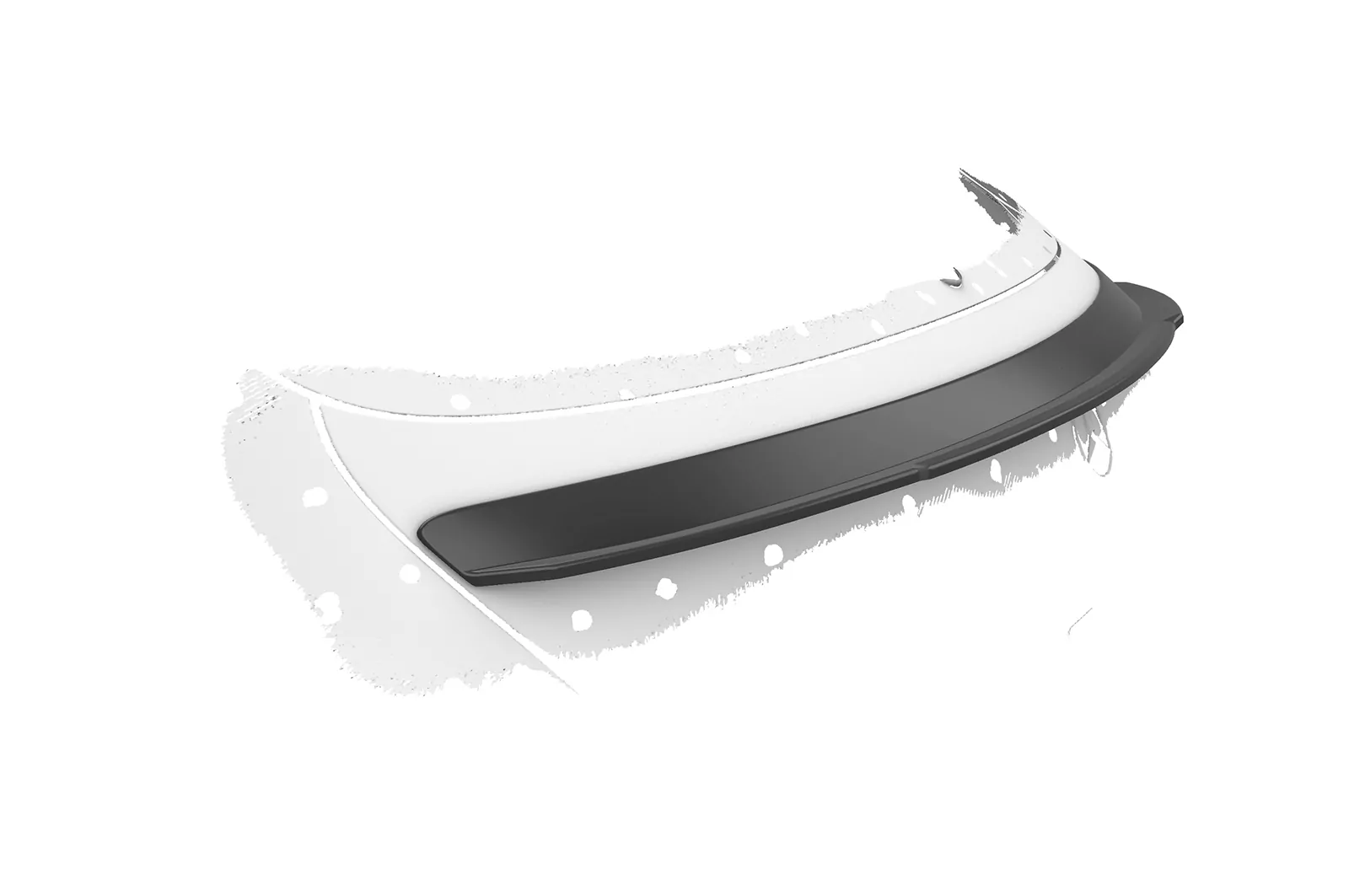 Heckflügel mit ABE für Mercedes-Benz CLA X117 Shooting Brake HF743 Schwarz Strukturiert