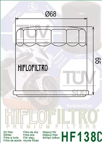 Hiflo Ölfilter Hf138c Chrom
