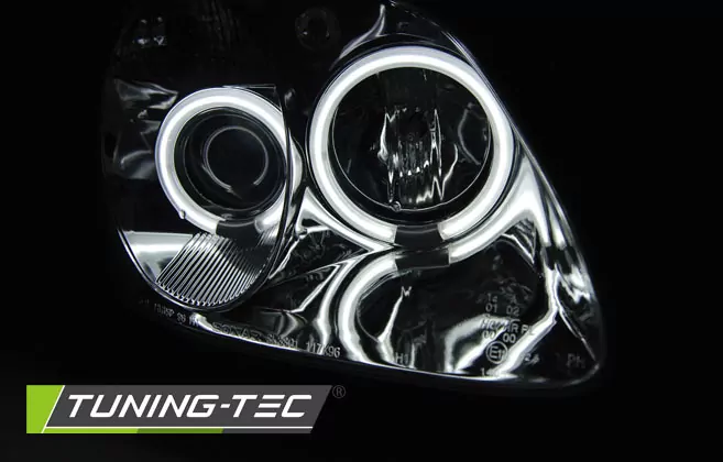 HEADLIGHTS ANGEL EYES CCFL CHROME fits MERCEDES R170 SLK 04.96-04