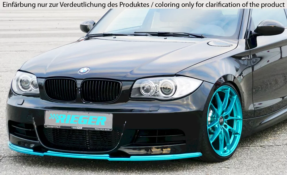 Rieger Spoilerschwert für BMW 1er E82, E88  (182 / 1C) | Coupé 10.07- nur für M-Paket-Frontschürze