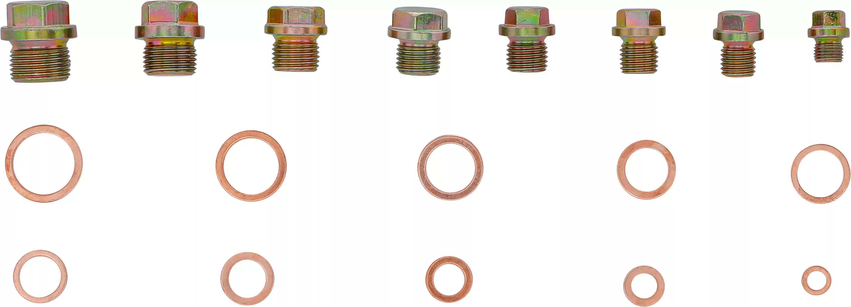 Ölwannenschrauben- und Kupfer-Dichtring-Sortiment | 534-tlg.