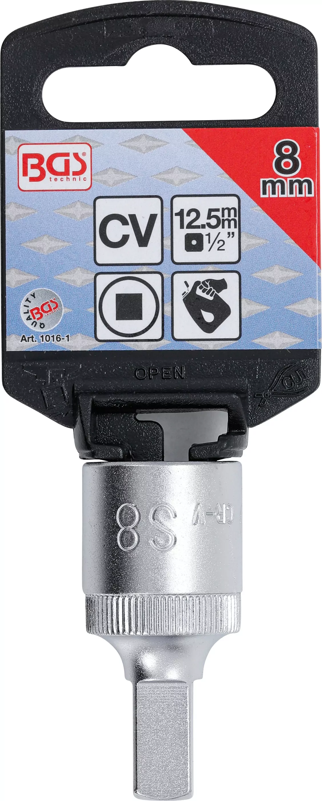 Öldienstschlüssel | Antrieb Innenvierkant 12,5 mm (1/2") | Abtrieb Innenvierkant | 8 mm