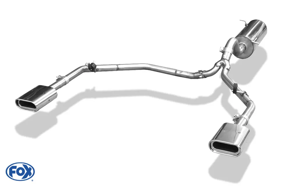 VW Amarok 4x4  Endschalldämpfer Ausgang rechts/links - 160x80 Typ 53 rechts/links