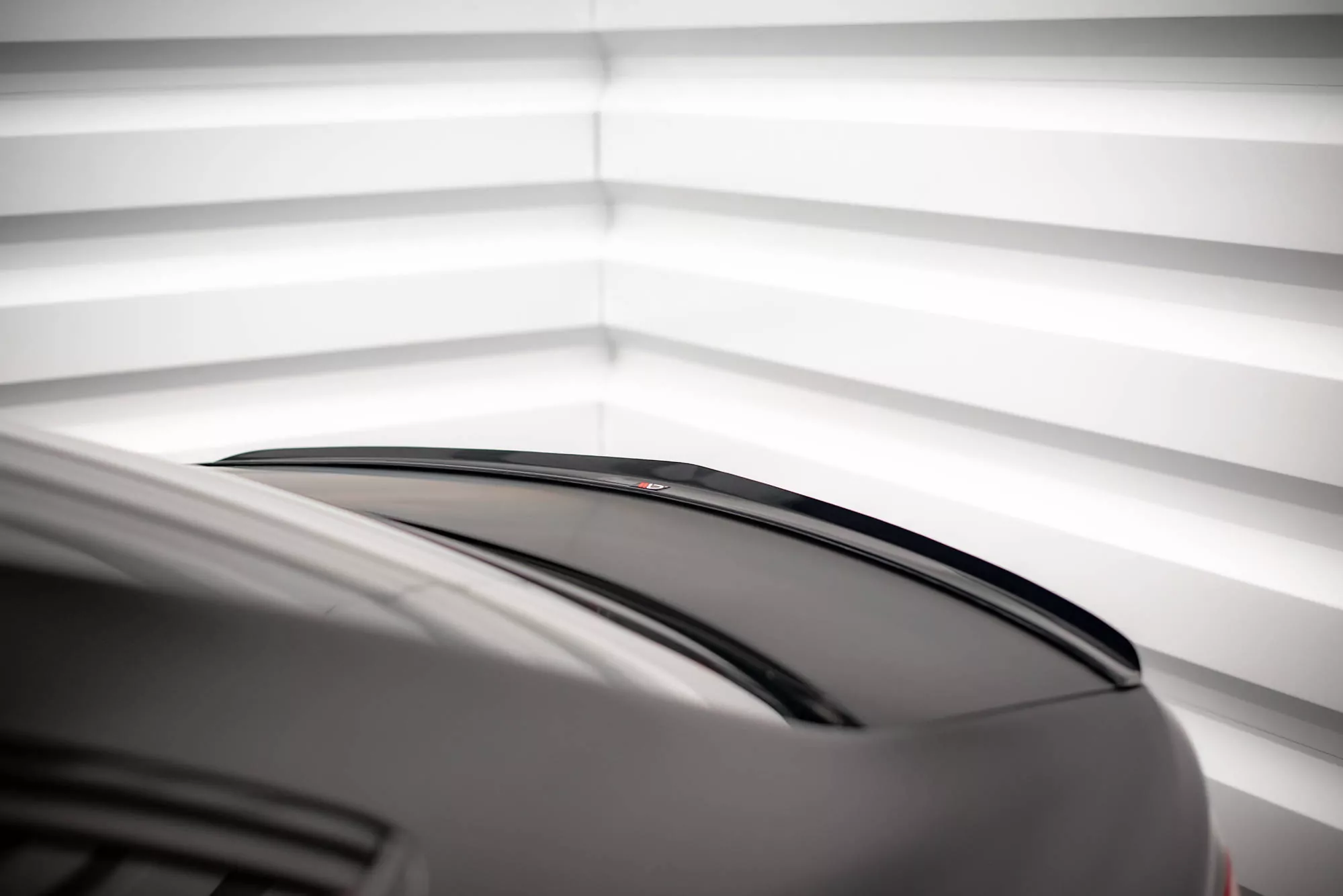 Spoiler CAP Für Mercedes-Benz C Limousine W204 / C Coupe C204 Schwarz Hochglanz