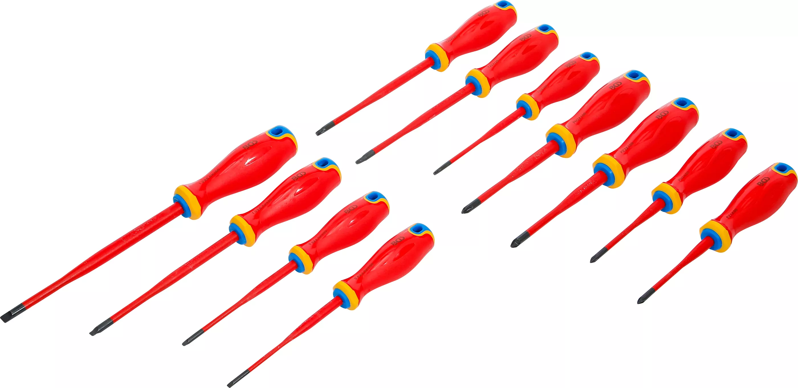 VDE-Schraubendreher-Satz | extra dünne Spitze | 11-tlg.