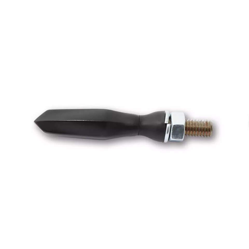 HIGHSIDER Pro Sonic-X1 LED Blinker Gehäuse Schwarz / Linse Rauchgrau (Paar), Vorn & Hinten
