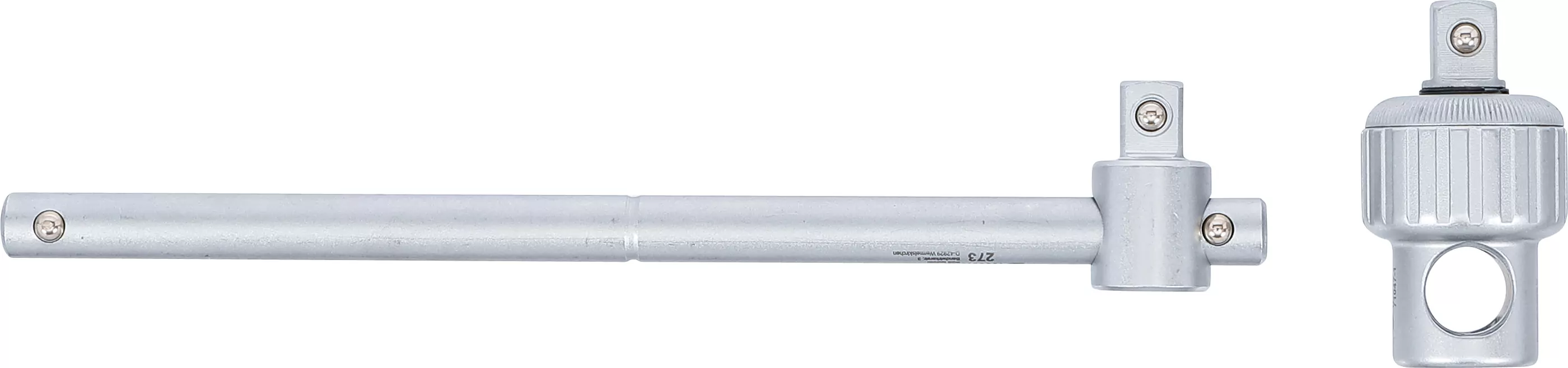 Steckschlüssel-Adapter mit Ratschenfunktion | mit Gleitgriff | Abtrieb 12,5 mm (1/2")