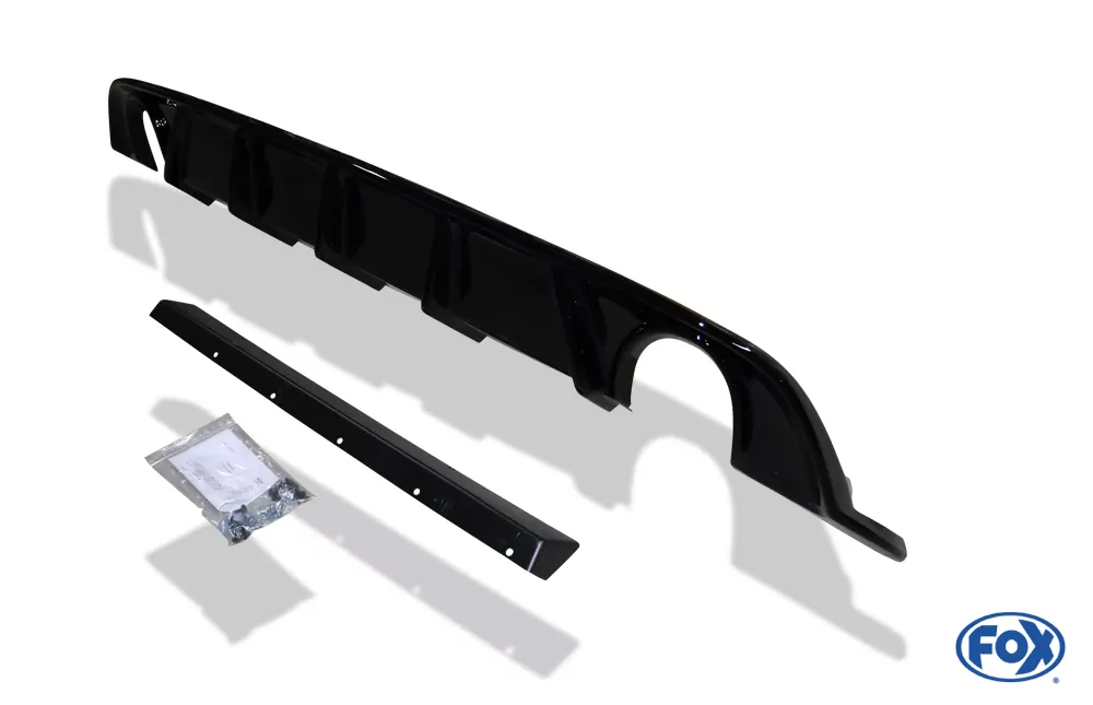 VW Golf VII Facelift Einzelradaufhängung - Einsatz schwarz  Endschalldämpfer rechts/links - 1x100 Typ 16 rechts/links inkl. Heckeinsatz schwarz lackiert