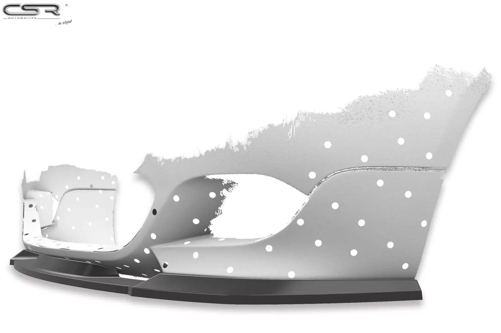 Cup-Spoilerlippe mit ABE für BMW 5er E60/E61 M-Paket CSR-CSL455-M Carbon Look (matt)