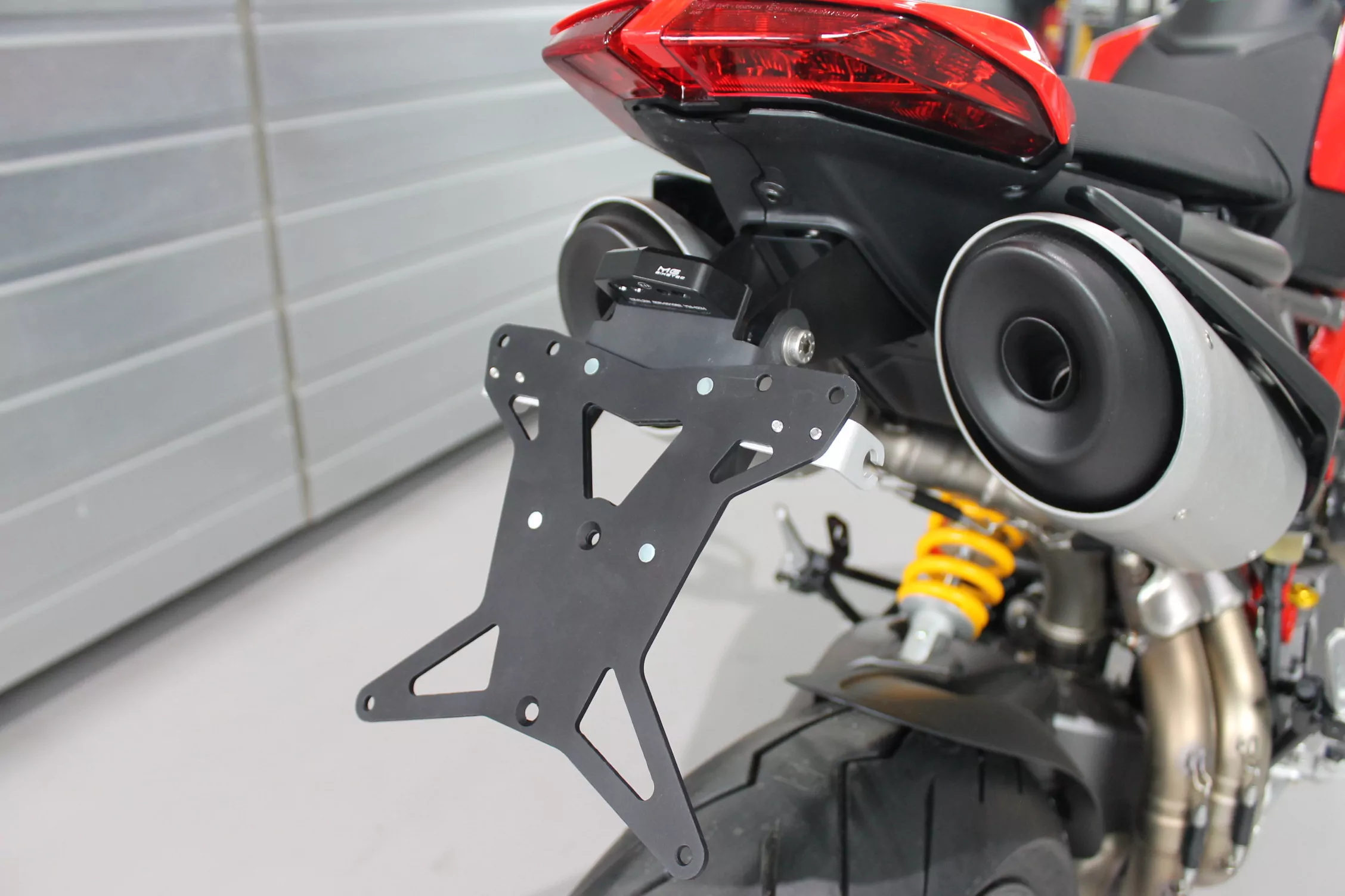 Kurzes Heck - Kennzeichenträger - Kennzeichenhalter für Ducati Hypermotard 950 ab 2019