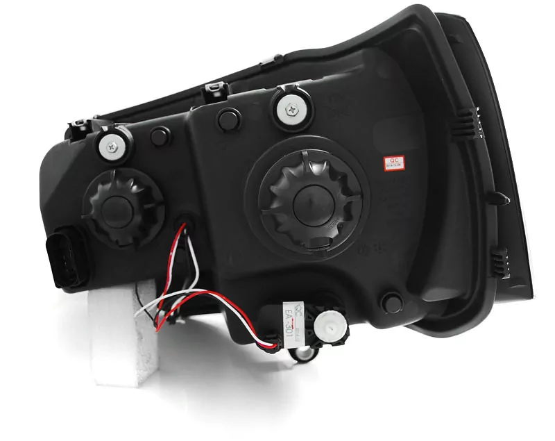 HEADLIGHTS U-LED LIGHT BLACK fits VW T5 2010-2015