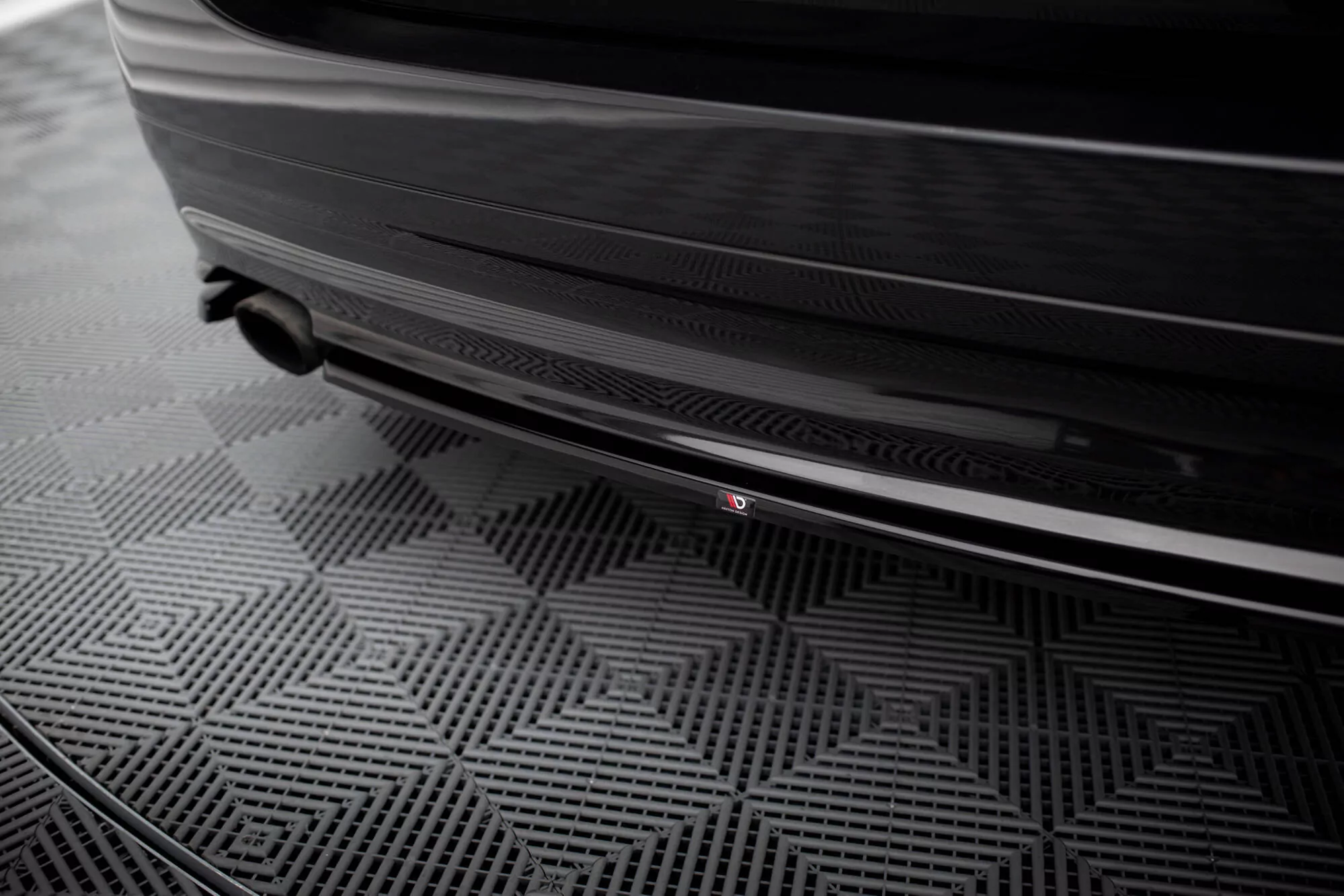 Heck Ansatz Flaps Diffusor Für BMW 3er Touring E91 Schwarz Hochglanz