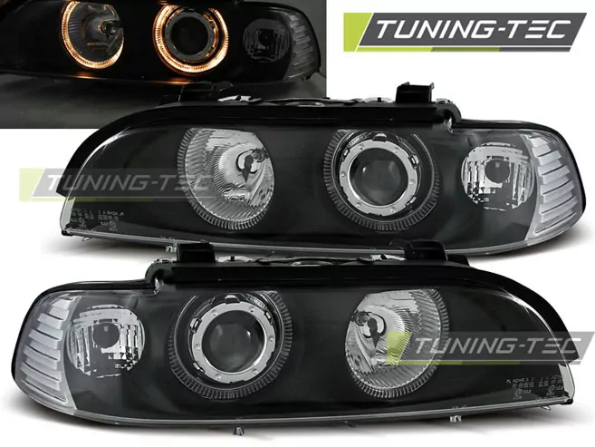 HEADLIGHTS ANGEL EYES BLACK fits BMW E39 09.95-06.03