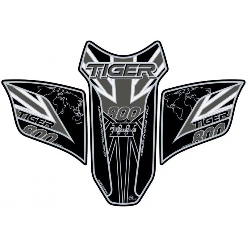 Motografix Triumph Tiger 800 3D Gel Tank Pad Protector TT031KEUJ