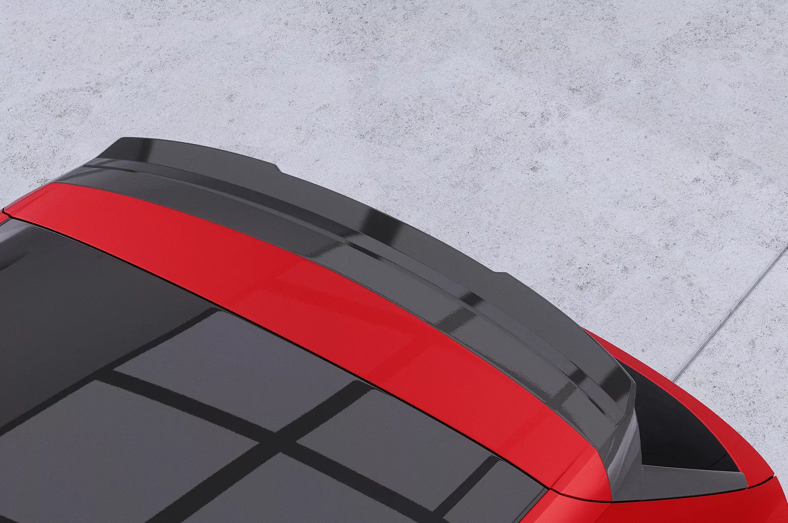 Heckflügel mit ABE für Skoda Fabia 4 HF119 Schwarz Strukturiert