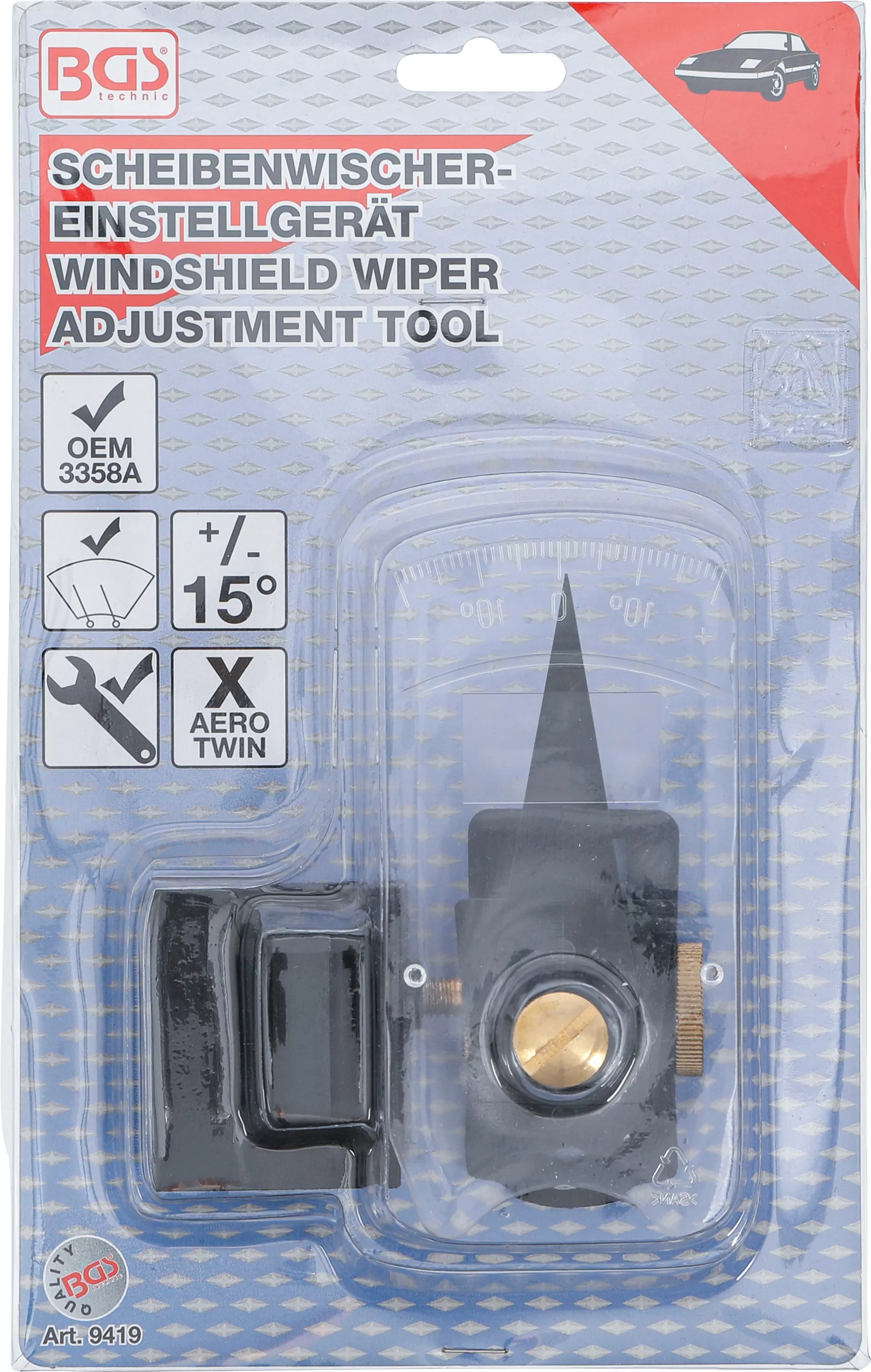 Scheibenwischer-Einstellgerät