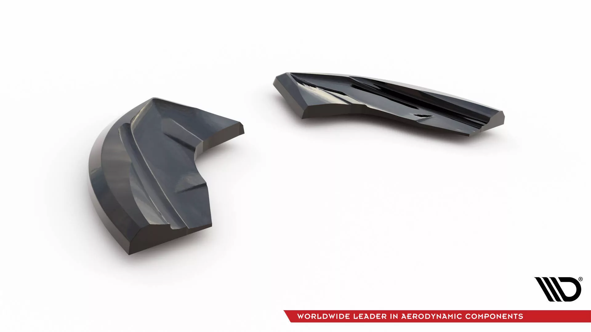 Heck Ansatz Flaps Diffusor Für Ford Puma ST Mk1 Schwarz Hochglanz