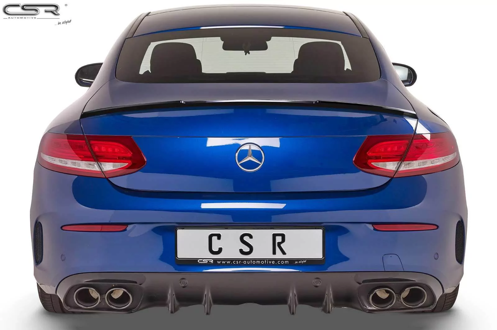 Heckflügel mit ABE für Mercedes C-Klasse C205 HF631-M Carbon Look (matt)