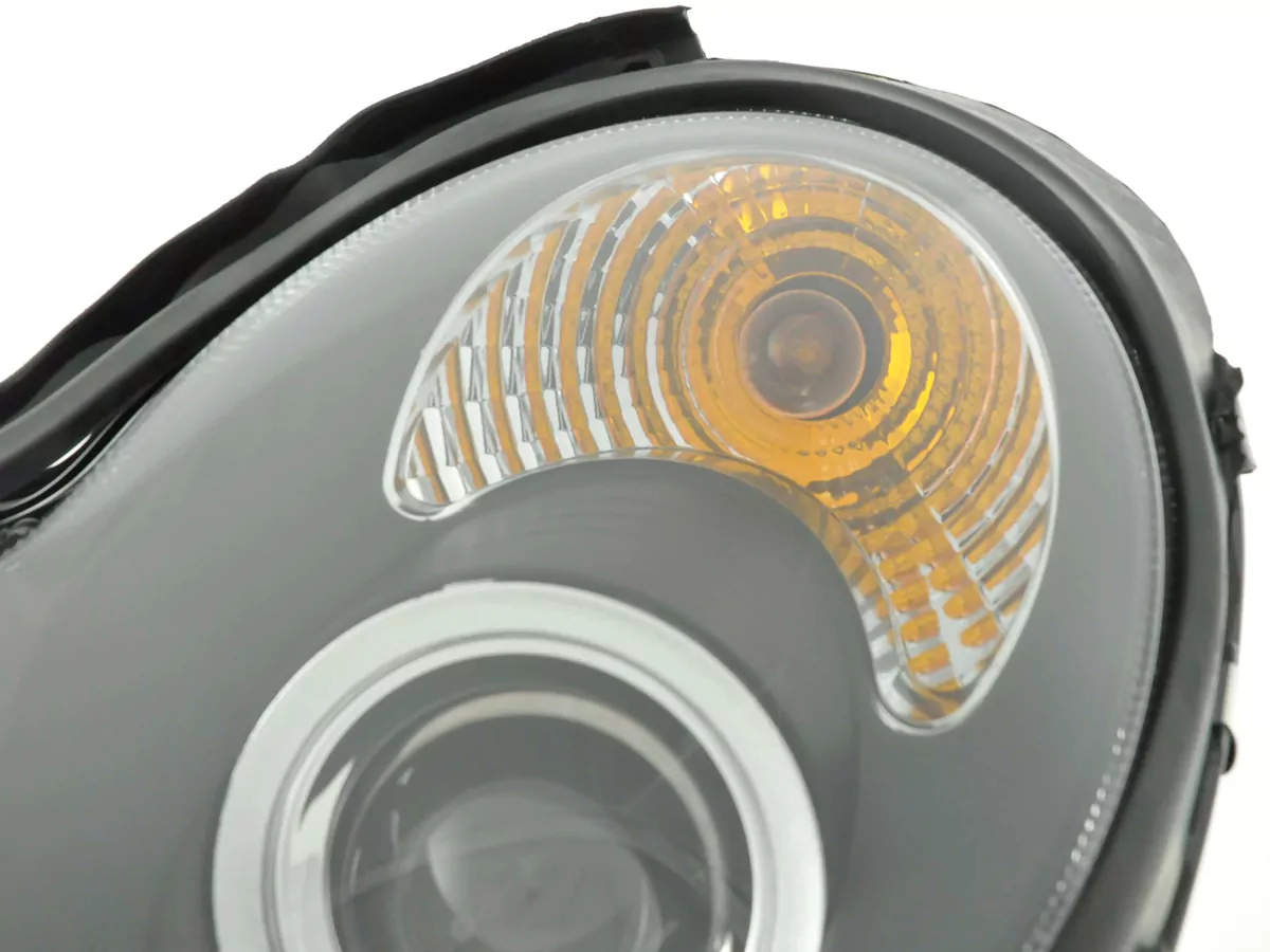 Scheinwerfer Set Mercedes C-Klasse Typ W203 Bj. 00-07 schwarz