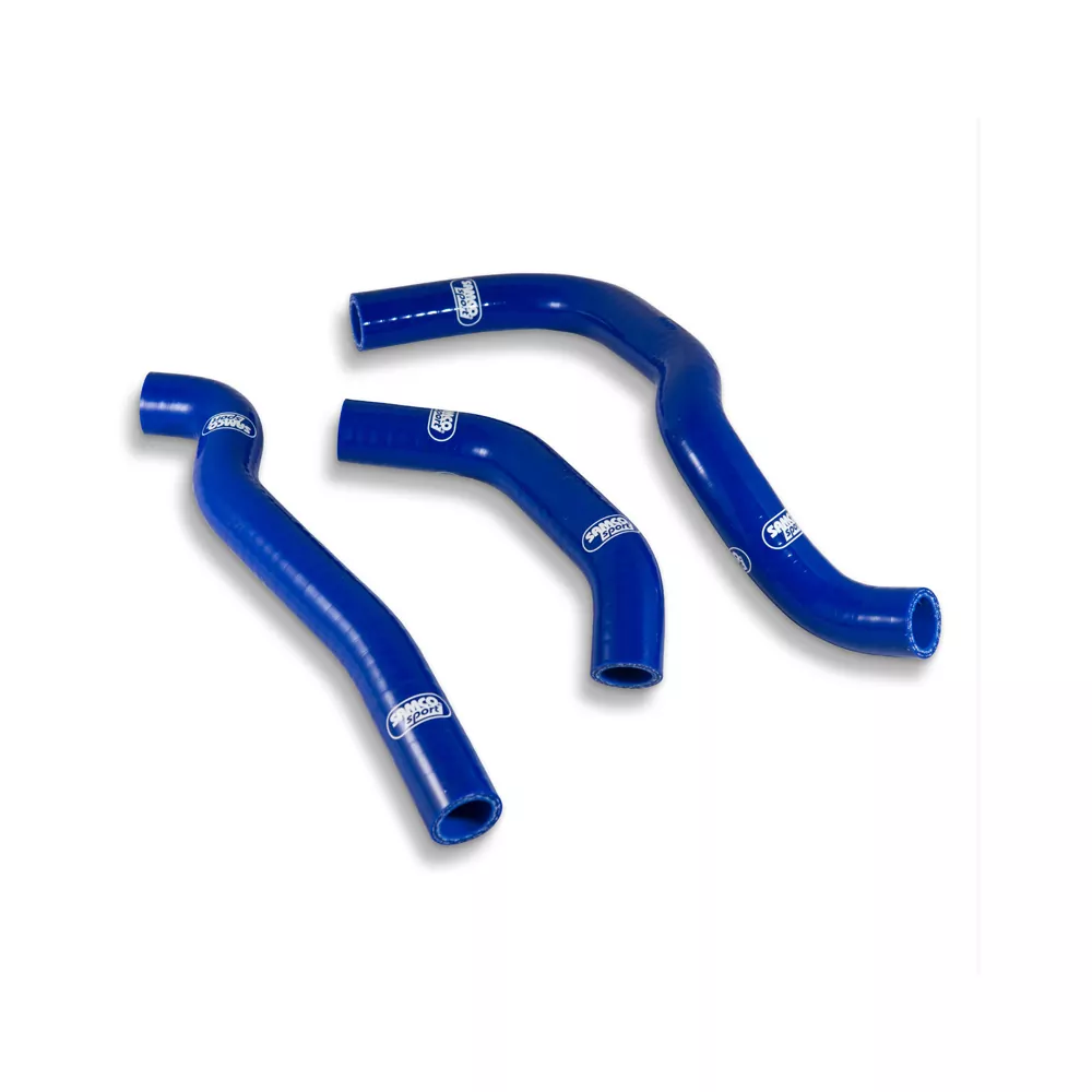 SAMCO SPORT Siliconschlauch Kit nur Kühlerschläuche ohne Überlauf blau für Kawasaki KLR650 Tengai Modelljahr 1987-2005