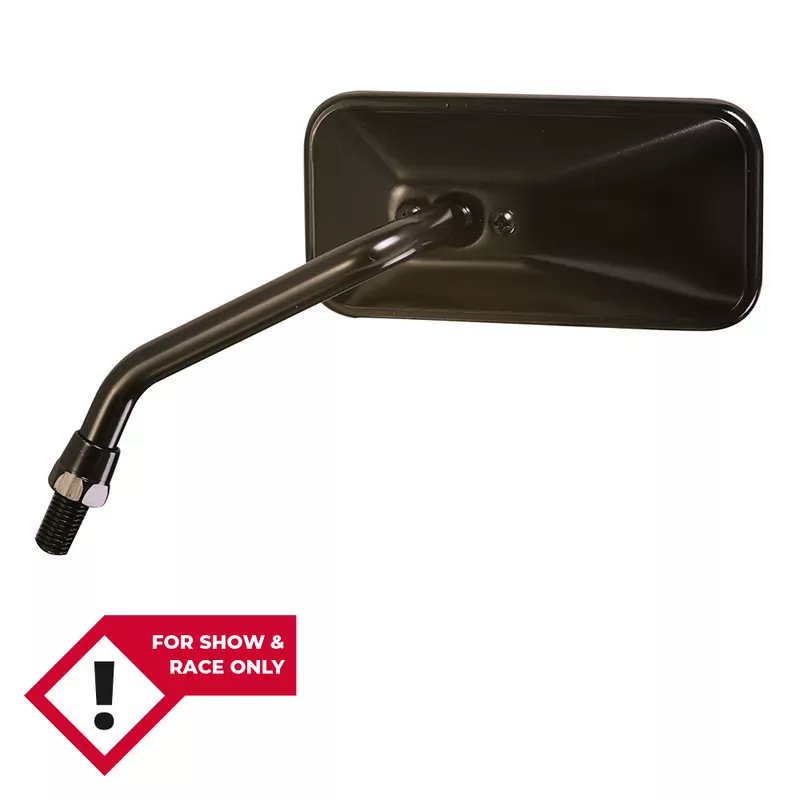 SHIN YO Mirror Black Chopper, Short, Rectangular, Left