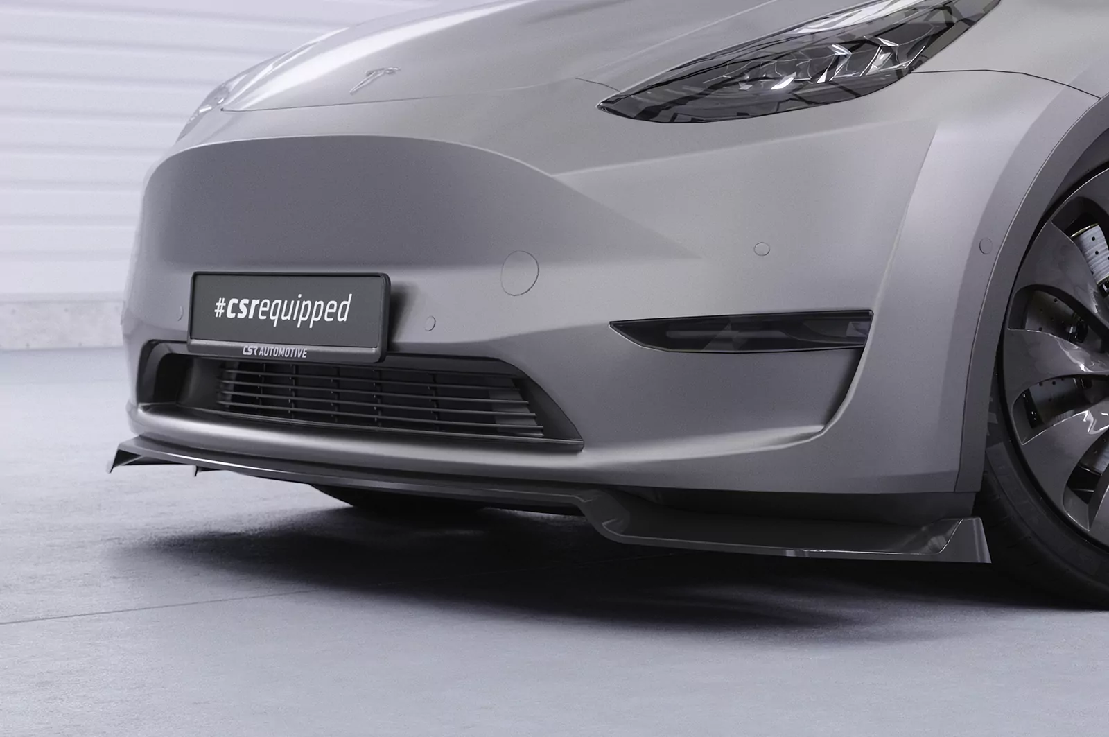 Cup-Spoilerlippe mit ABE für Tesla Model Y CSL620 Schwarz Strukturiert