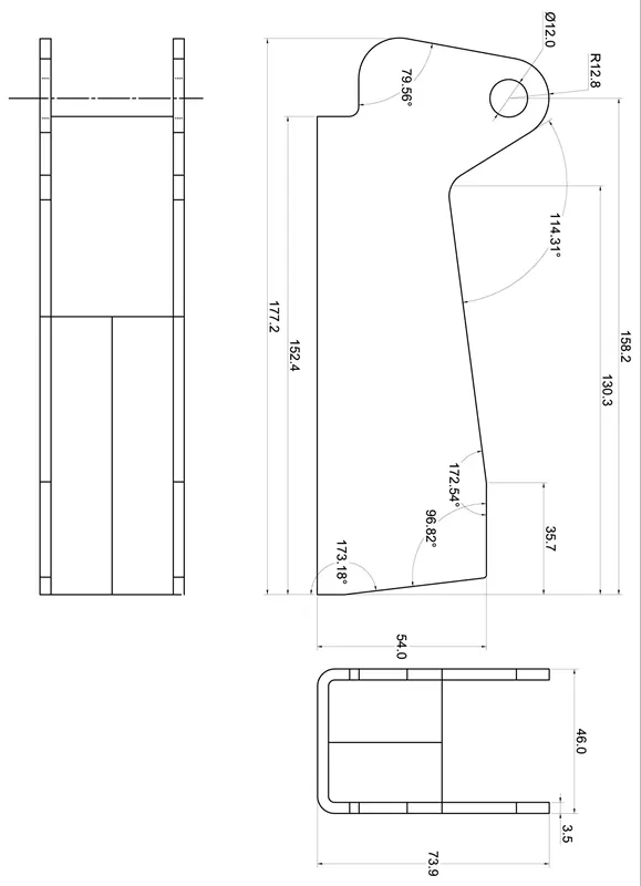 TA Technix universeller Rahmenhalter mit 39mm Stoßdämpferaufhängung