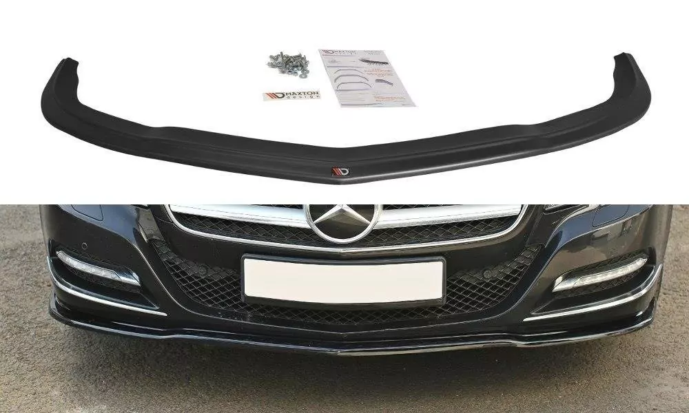 Front Ansatz Passend Für V.1 Passend Für Mercedes CLS C218 Schwarz Hochglanz Schwarz Hochglanz