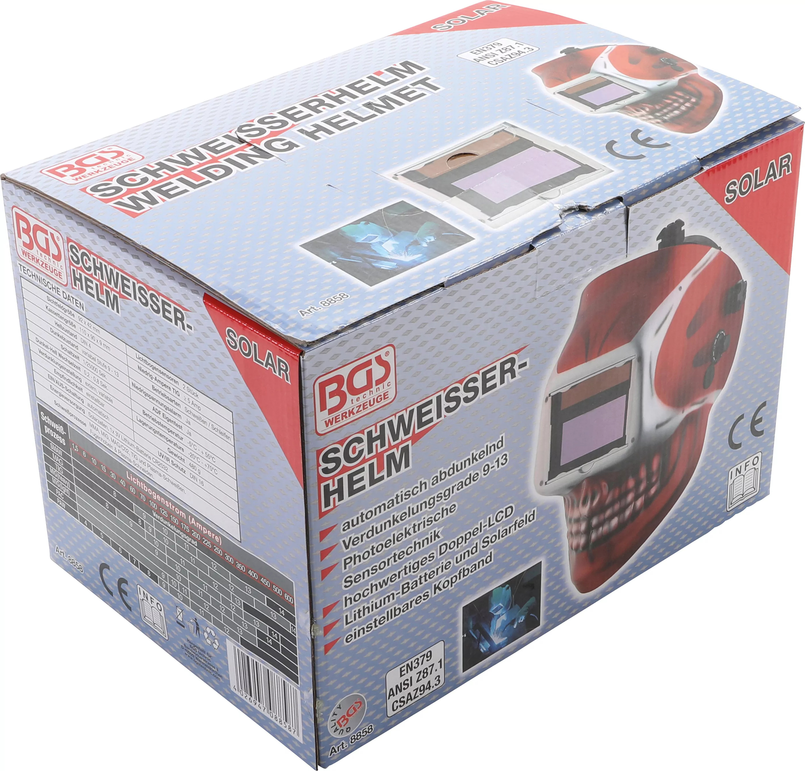 Schweißerhelm | "SKULL" | automatisch verdunkelnd