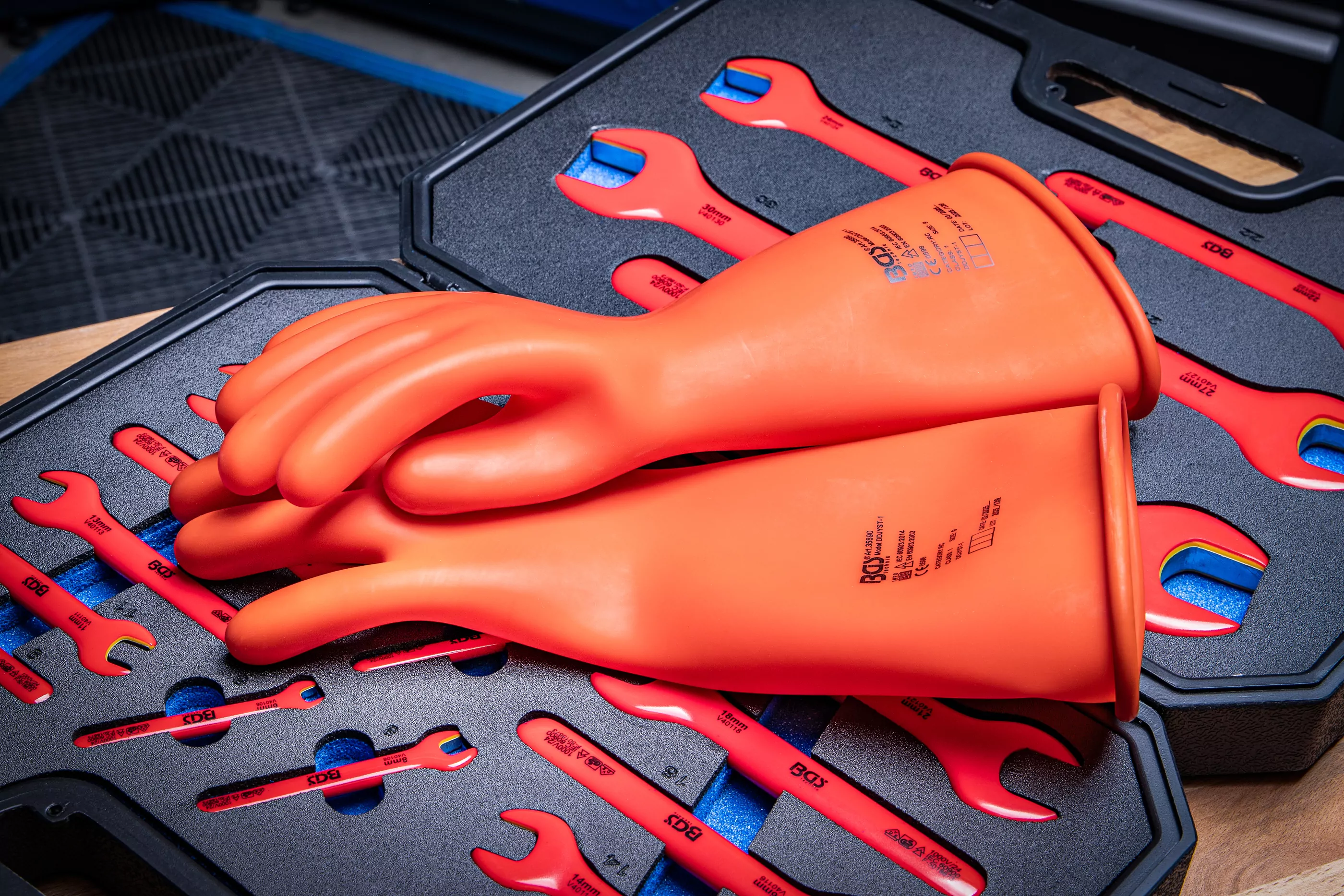 Elektriker-Schutzhandschuhe | mit Naturlatex Schutzisolierung | Größe 10 (XL)