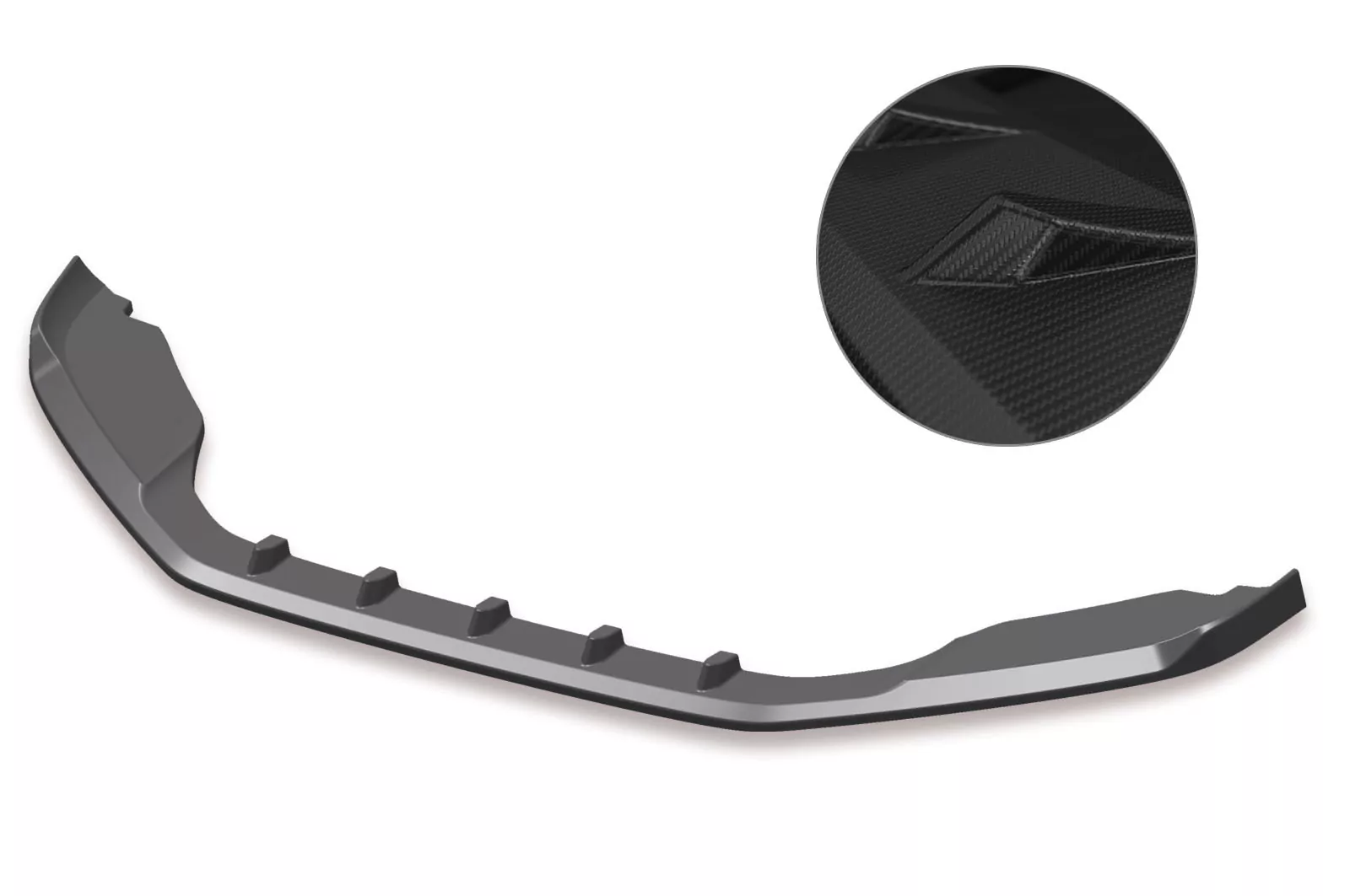 Cup-Spoilerlippe mit ABE für VW Scirocco III CSL384-M Carbon Look (matt)