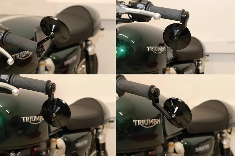 HIGHSIDER pro Lenkerendenspiegel Montana 2 Schwarz Kurz (1Stck.)