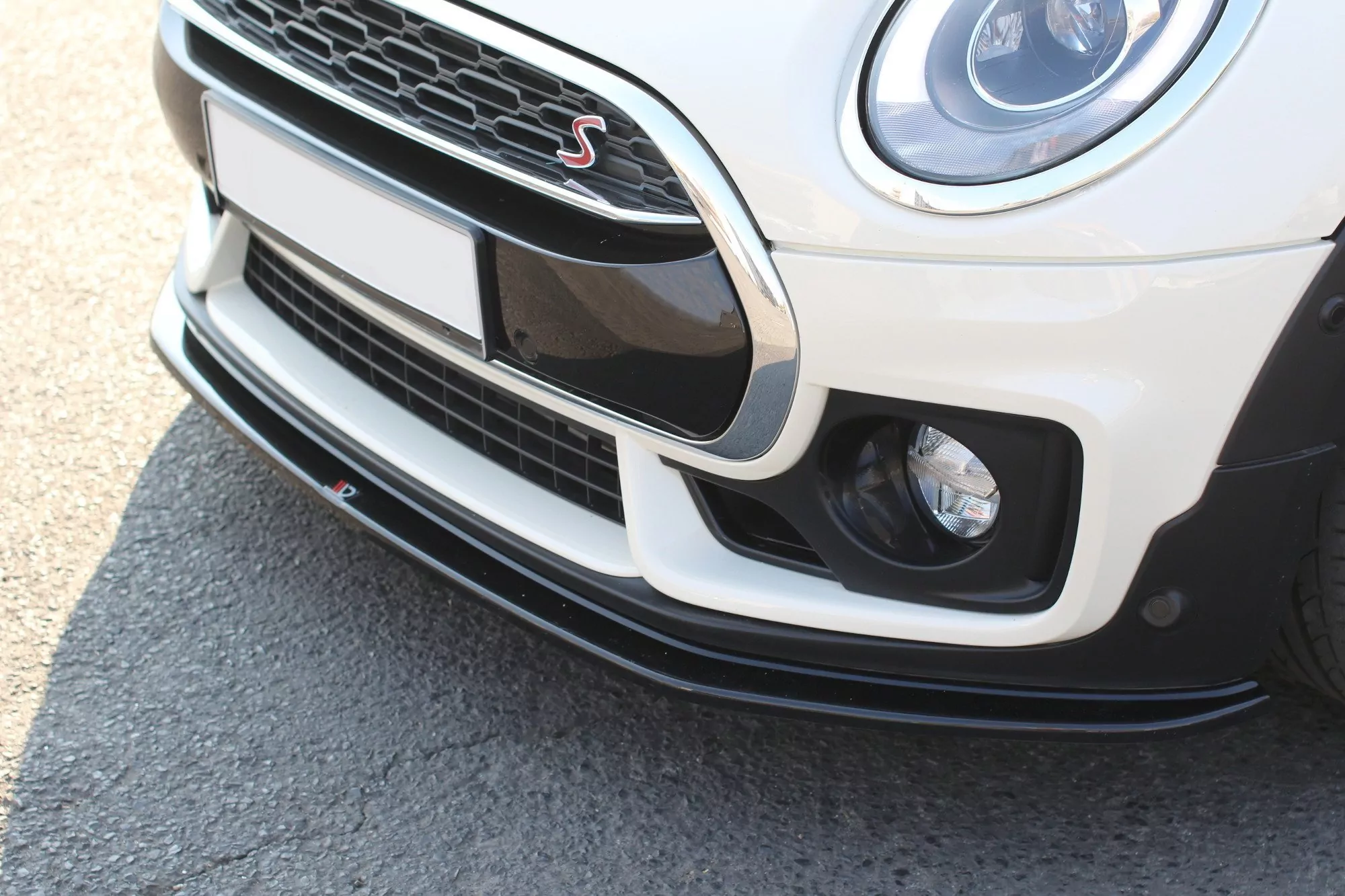 Front Ansatz Passend Für V.1 Passend Für MINI CLUBMAN S MK2 (F54) JCW Schwarz Hochglanz Schwarz Hochglanz