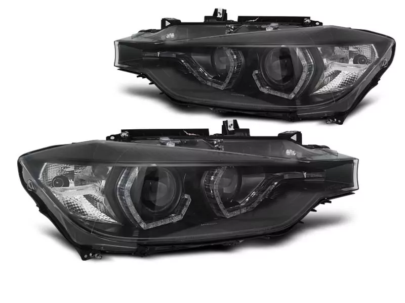 XENON HEADLIGHTS ANGEL EYES LED DRL BLACK fits BMW F30/F31 10.11 - 05.15