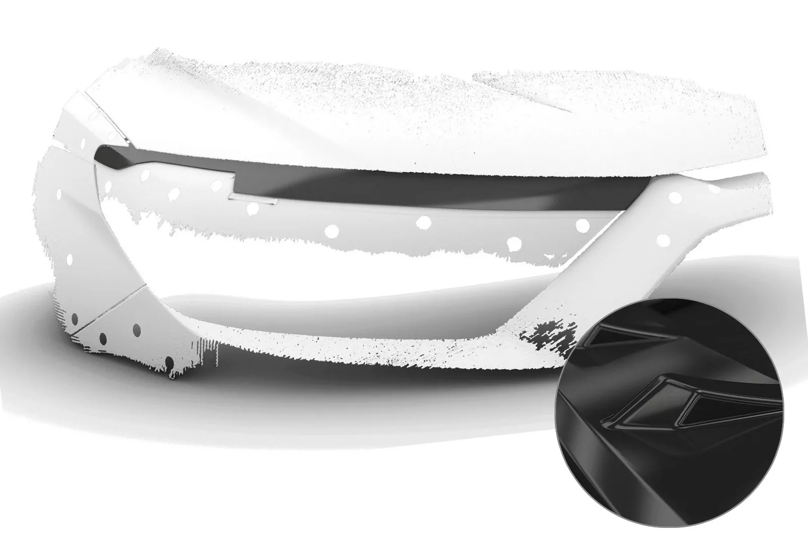 Scheinwerferblenden Glossy für Audi A1 (Typ GB) Glossy (schwarz hochglanz)