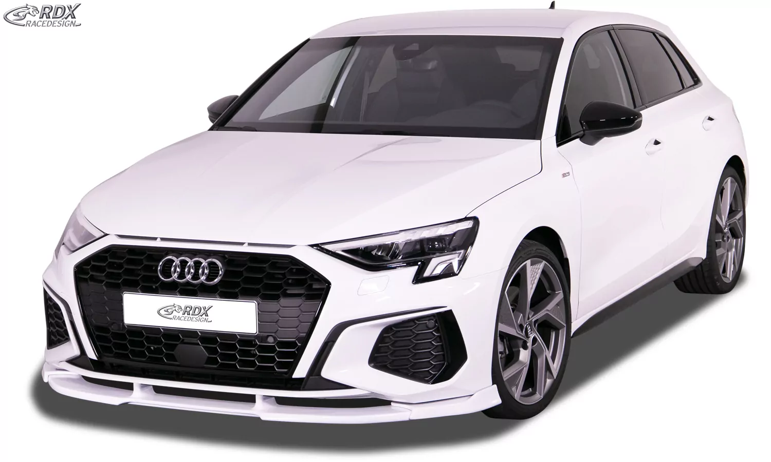 RDX Frontspoiler VARIO-X für AUDI A3 8Y S-Line & S3 Frontlippe Front Ansatz Vorne Spoilerlippe