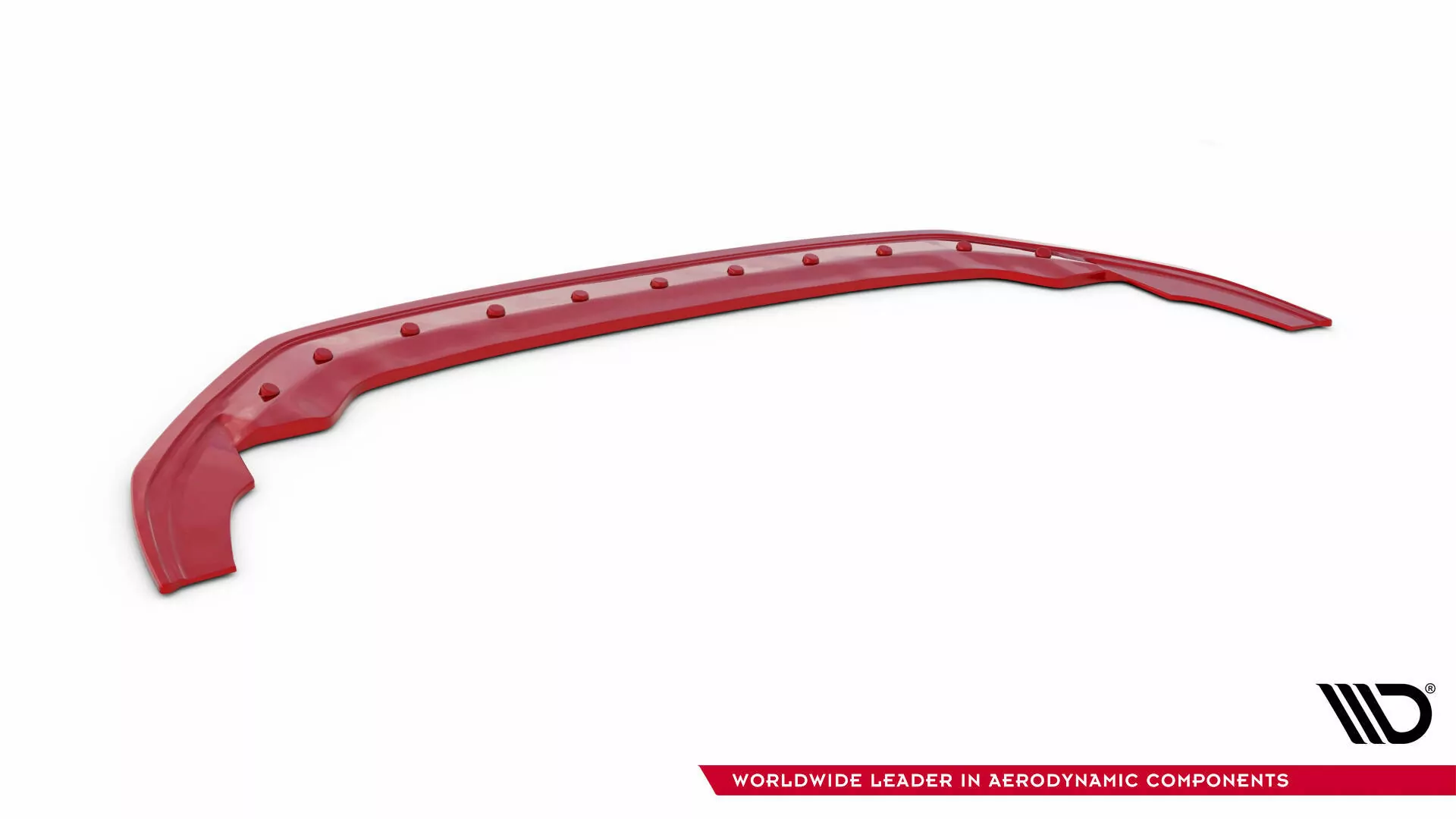 Cup Spoilerlippe Front Ansatz Front Ansatz Diffusor Rot Hochglanz VW GOLF 7 GTI Clubsport