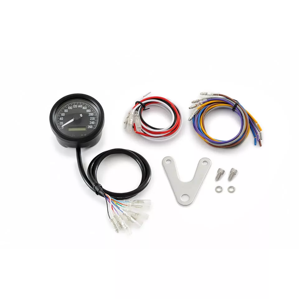 DAYTONA Velona 60 Speedometer 260 km/h/mph incl. Control Lights - White LED