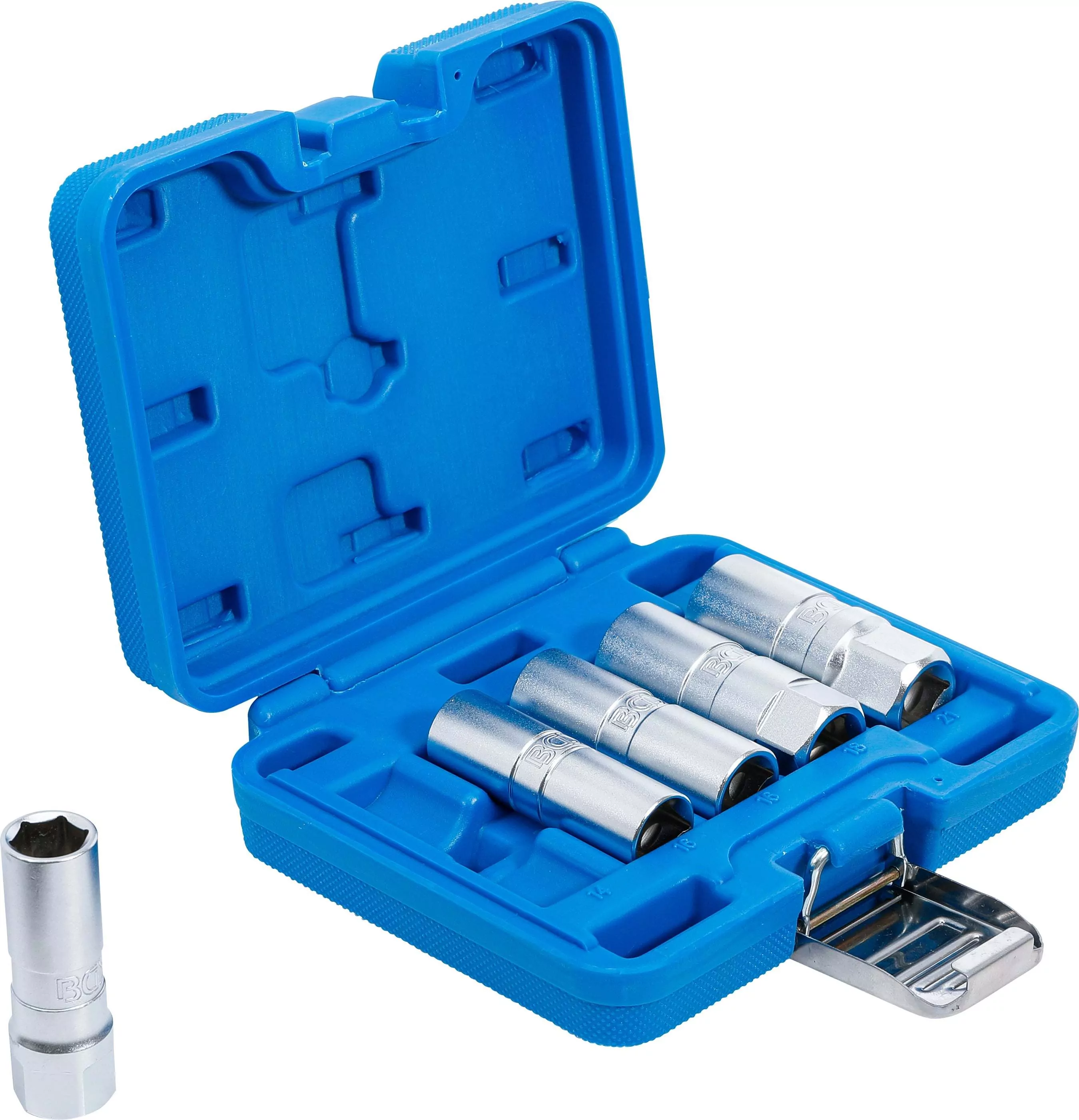 Zündkerzen-Einsatz-Satz Sechskant | Antrieb Innenvierkant 12,5 mm (1/2") | SW 14 - 21 mm | 5-tlg.