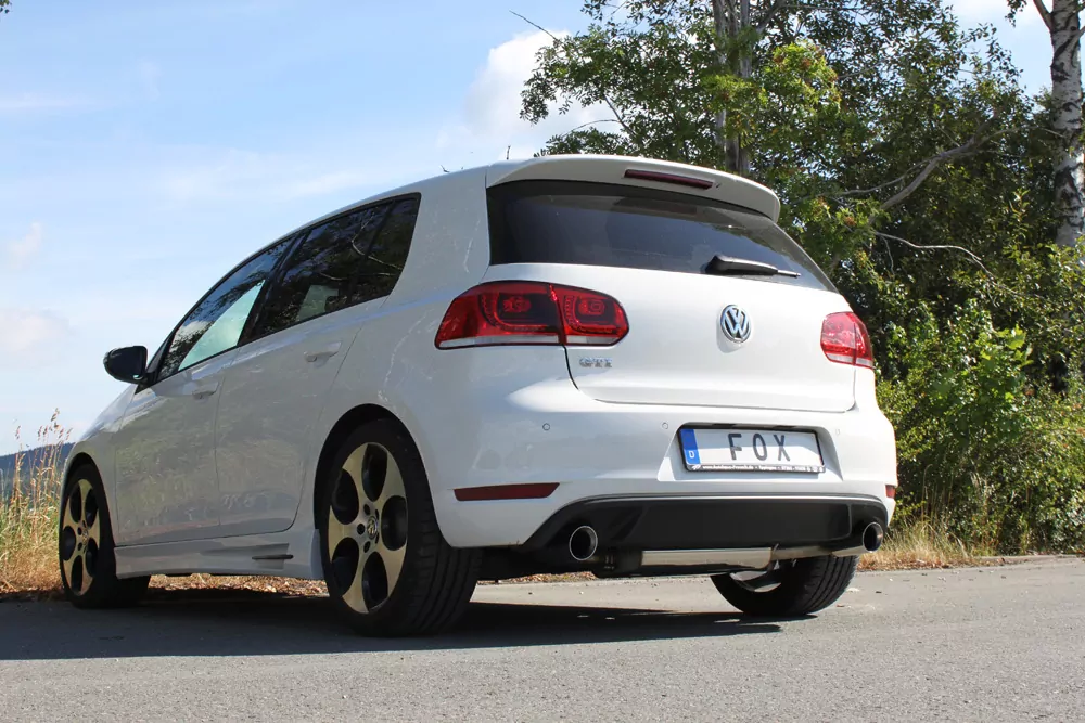 VW Golf 6 GTI + Cabrio  Endschalldämpfer Ausgang rechts/links - 1x90 Typ 25 rechts/links