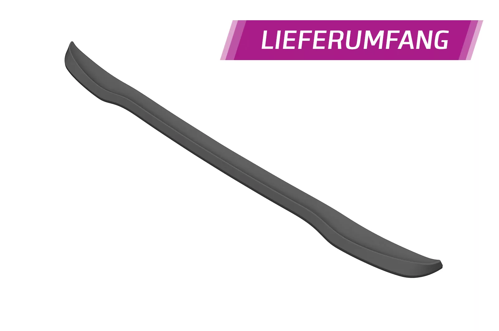 Cup-Spoilerlippe mit ABE für Smart EQ fortwo (fortwo 453) CSL610 Schwarz Strukturiert