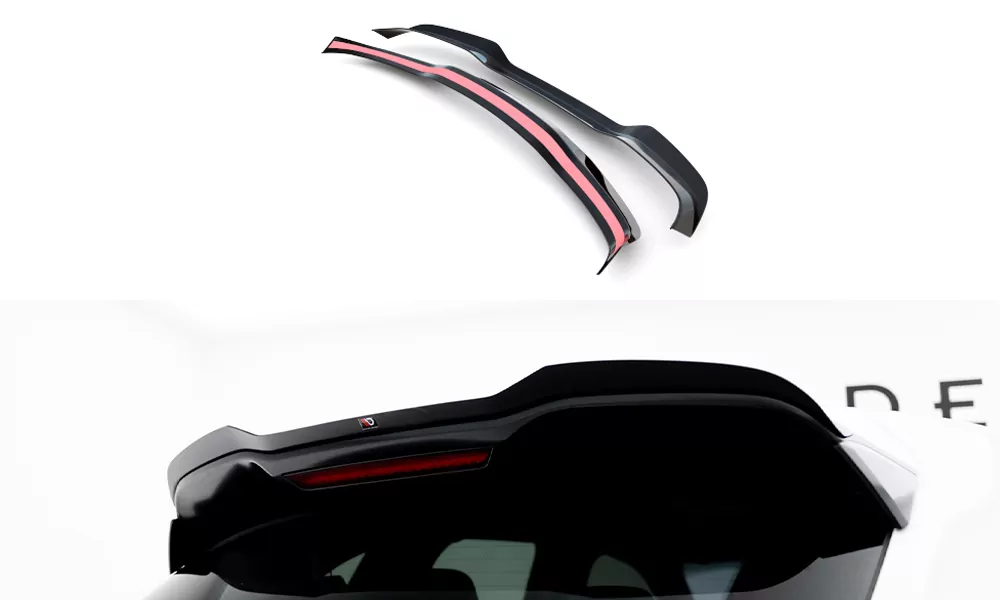 Spoiler CAP Für Porsche Cayenne Mk2 Schwarz Hochglanz