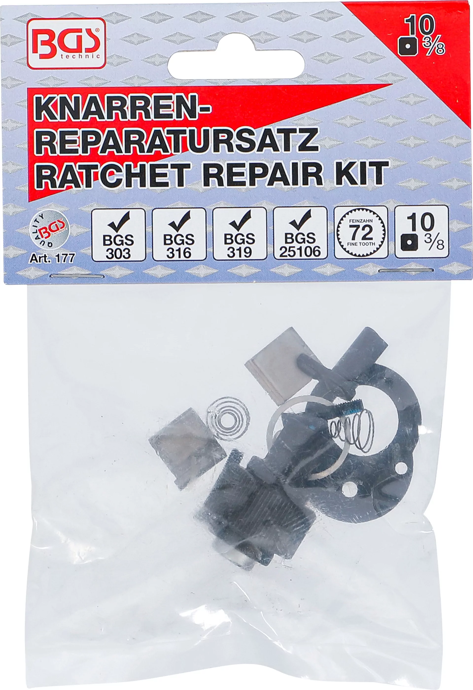 Reparatursatz für Knarrenkopf | für Art. 303, 316, 319, 25106