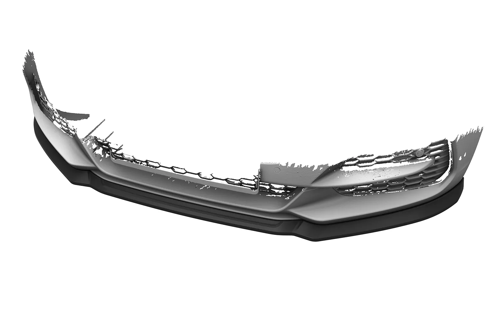 Cup-Spoilerlippe mit ABE für Jaguar XE (X760) CSL845 Schwarz Strukturiert