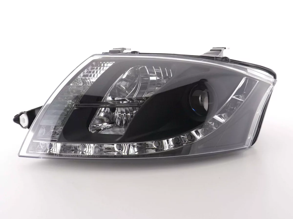 Scheinwerfer Set Daylight LED Tagfahrlicht Audi TT Typ 8N Bj. 98-06 schwarz
